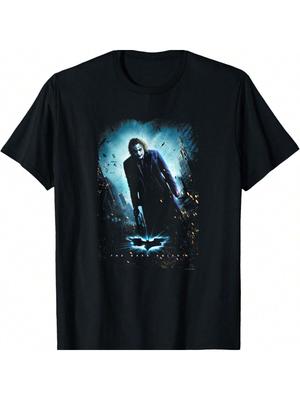 Poster T-shirt Le Joker se tenant menaçant