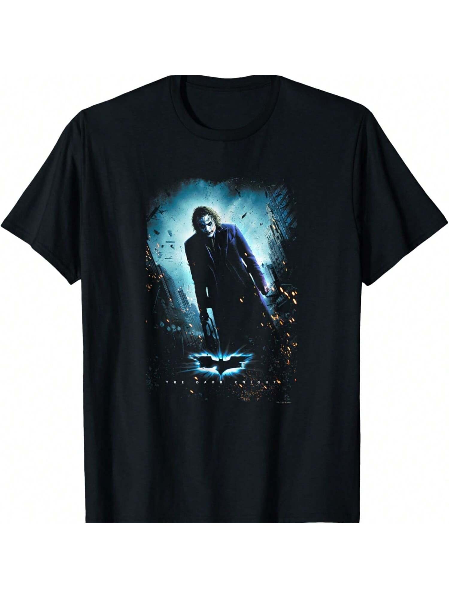 Джокер Стоит Угрожающе Постер Футболка S чёрный