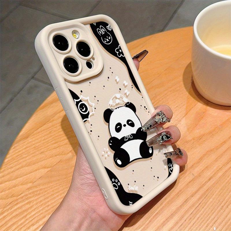 Custodia per telefono con grafica di panda carina adatta per iPhone 17 16 15 14 13 12 11 Pro/Max/Plus cover posteriore anti caduta e antiurto