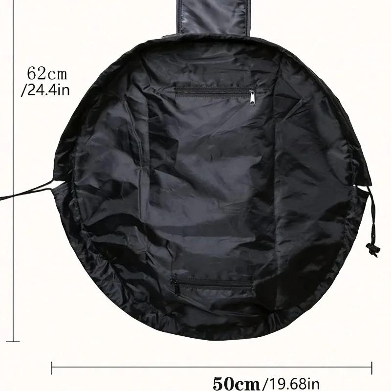 Polyester Lazy Drawstring Makeup Bag Portable Travel Storage Bag One Pack