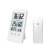 Digital Wireless Indoor Outdoor Thermometer with Remote Sensor 98ft/ 30m Thermohygrometer Temperature Humidity Monitor with Touch Buttons and Backlig