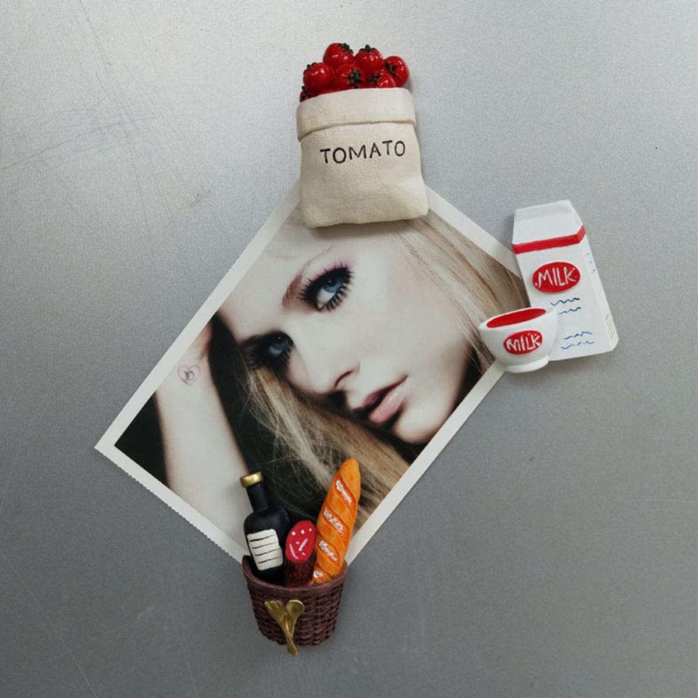 Simulation Magnetic Cooking Refrigerator Note Holder Fridge Magnets Board Stickers Message Sticker