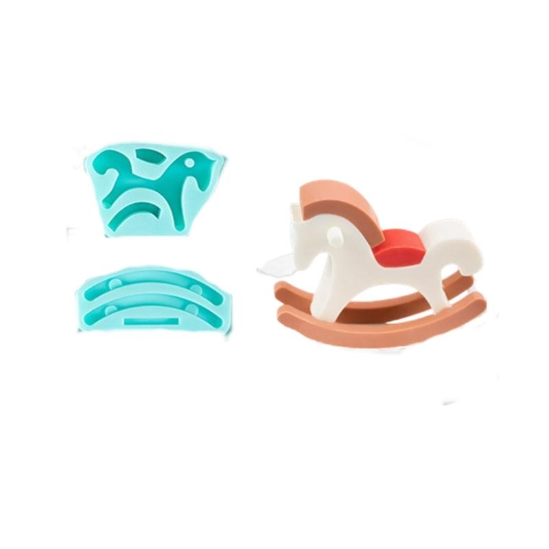 Horse Statue Silicone Candle Molds Food Safe Silicone Temperature Resistant for Resin Casting Candle Chocolate Baking