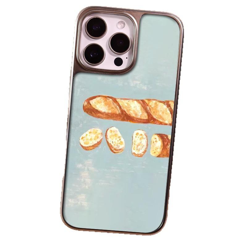 Personalized baguette for iPhone17promax mobile phone case 15/16pro matte PC13 large hole 12 hard