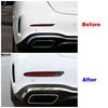For Mercedes Benz C-Class W206   2024 2025 Carbon Fiber Exterior Rear Chrome Frame Cover Trim Refit Parts