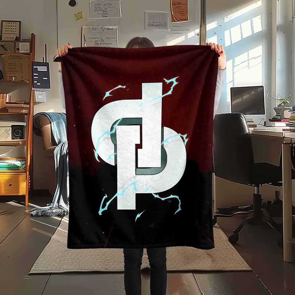 1PC JuL C'est Pas Des Lol Print Flannel Blanket, High quality All Seasons, Home Decor, Warmth and Comfort, Perfect for Christmas Gifts