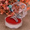 Clear Acrylic Jewelry Gift Box For Ring Holder Wedding Engagement Present