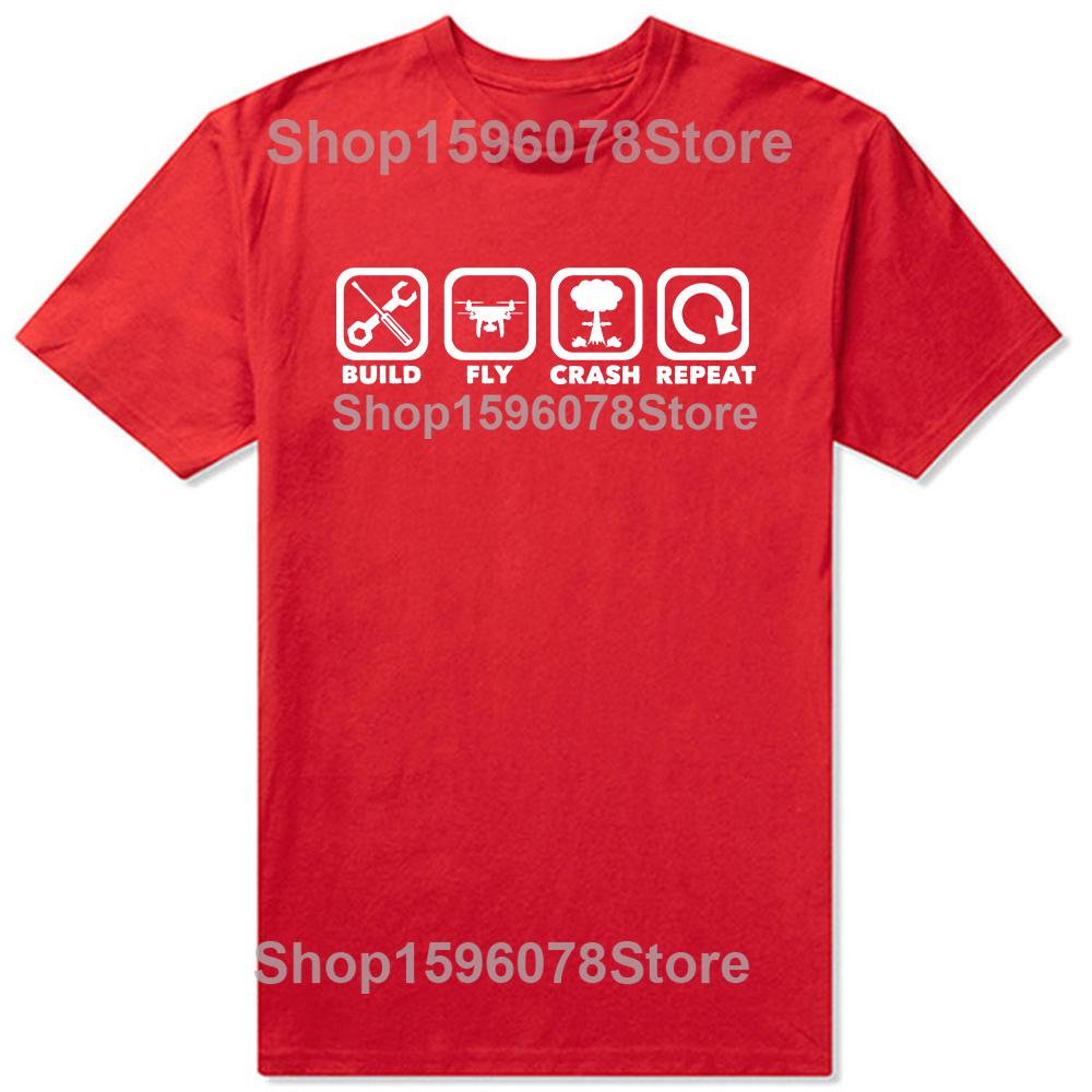 Funny Drone Classic T-Shirt Summer Men Women Clothing Fashion T Shirts Cotton Short Sleeve Oversized Loose T-shirt Tops