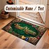 Cards Casino Theme Soft Crystal Velvet Rug Custom Name & Text Print Non Slip Floor Rug for Bedroom Living Room