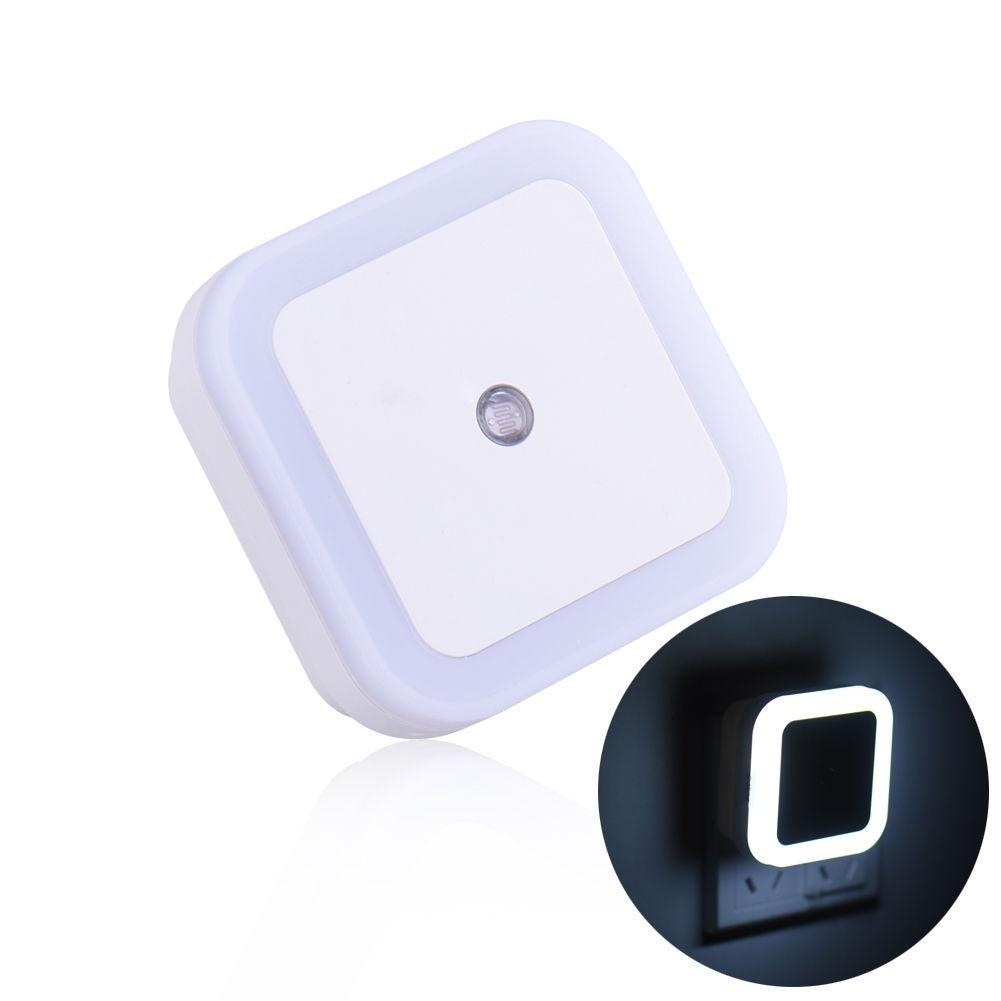 Buy White LED Square Sensor Control Nightlight Home Security Decor ...