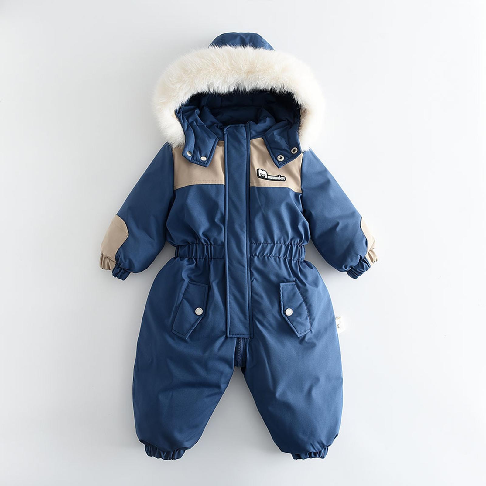 Infant Toddler One-Piece Snowsuit with Large
