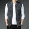Winter Autumn Men's Cardigan Vintage Classic Knit Knitwear Vest Sleeveless Skinny Business Jacket Sweater Waistcoat Formal Office Working Vest For Men