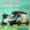 New Four-Wheel Drive Drifting Rc Camping Van 2.4G Wireless Remote Control Racing Car Model Children'S Christmas Gift
