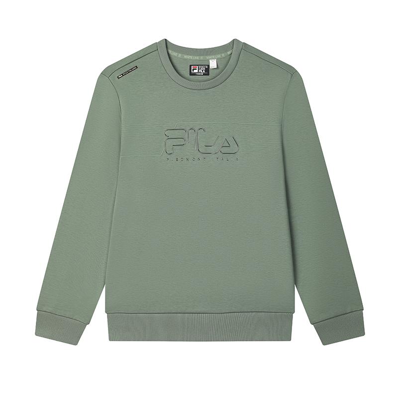 New FILA Sweatshirt Men's Dark Gray Green F11M513212FGN
