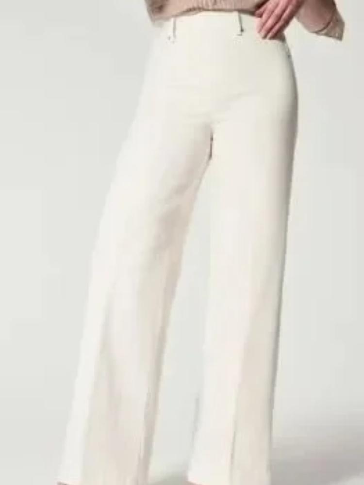 Women's Jeans Wide Leg Mid Waist High Elasticity Elastic Waist Washing Jeans From China Mainland With No Brand
