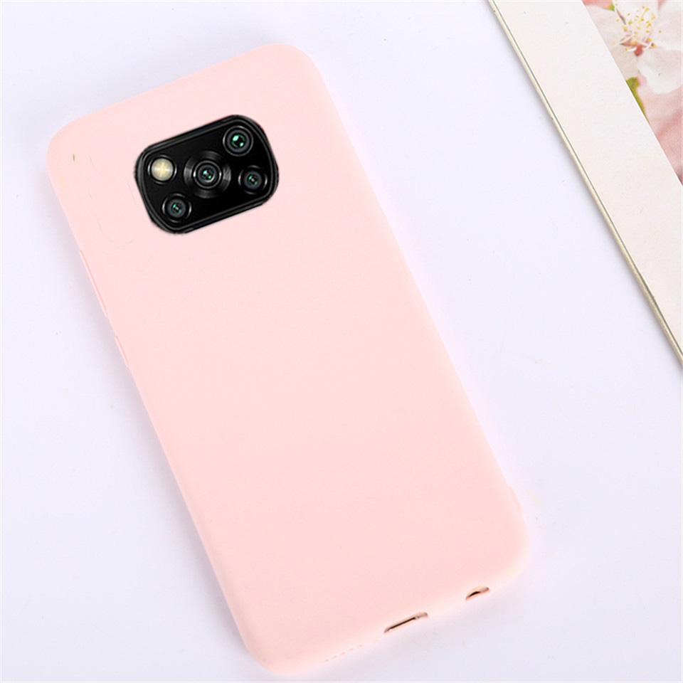 Bonbonfarbene Handyhülle für Xiaomi POCO X3 NFC Hüllen POCO X3 Pro PocoX3 Coque Funda Dünne Matte Silikon Weiche TPU Schutzhülle