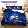 Name Custom FC Schalke 04 Pattern Bedding Set Quilt Cover Pillowcase Home Decor Gift (1 * Duvet Cover + 2 * Pillowcase, Without Core)