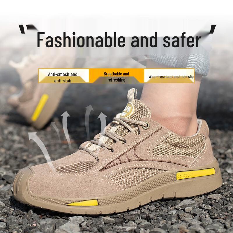 Anzuen Men s Breathable Anti-Smash Puncture-Proof Safety Work Shoes 46