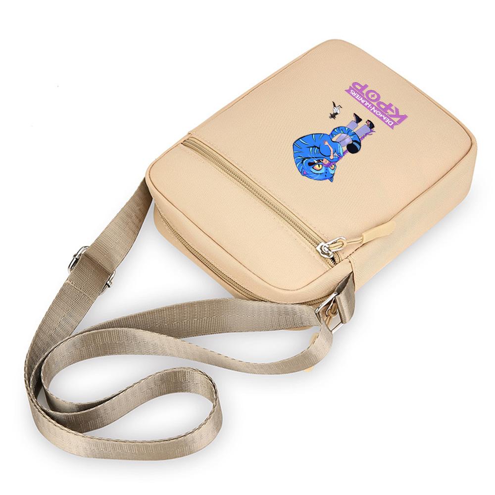 

K-Pop Demon Hunters Printed Shoulder Bag Student s Stitched Nylon Crossbody Bag Lightweight and Durable Bag Christmas Gift