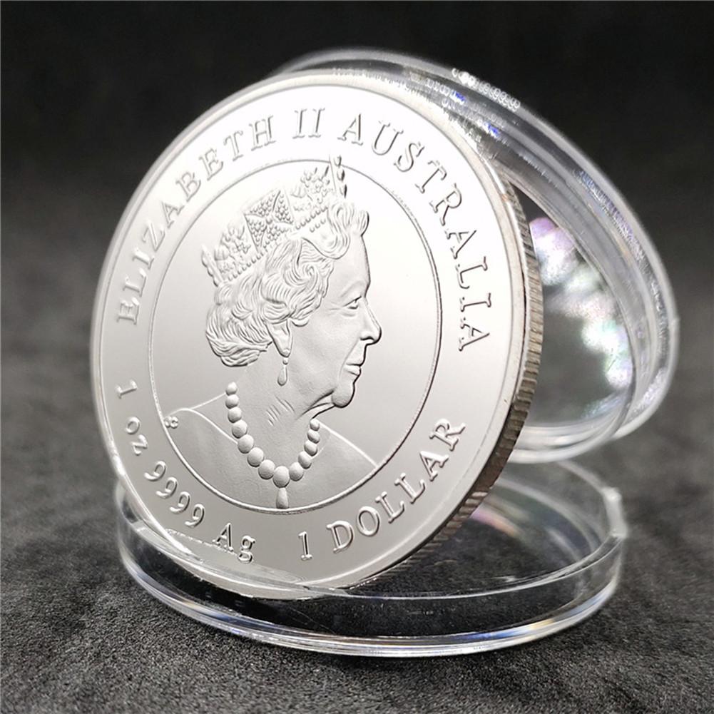 Metal 2022 Año Animal del Zodiaco Conmemorativo Moneda Tallados Finos Textura Clara Portátil Multiusos Artesanía Conmemorativa Decoración del Hogar