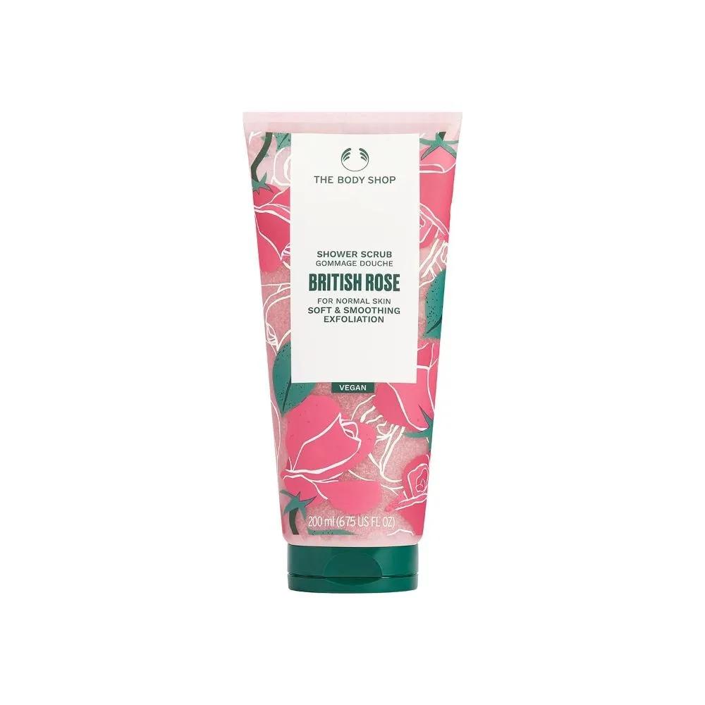 The Body Shop Гель-скраб для душа Британская роза 200 мл Набор из 2 шт.