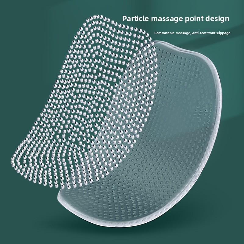 Non-slip Forefoot Pad GEL Transparent Invisible Sports Shock Absorption Half Size Pad High Heels Shoes Anti-wear Sole Sticker