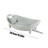 Silicone Dish Rack with Utensil Holder & Drainboard Foldable Kitchen Organizer for Counter Sink, Home Camping Travel Dorm