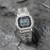 CASIO Custom Collection GMW B5000D 1 Solar Movement Metal Strap Watch Unisex Gray Dial GMW-B5000D-1(Watch4--)