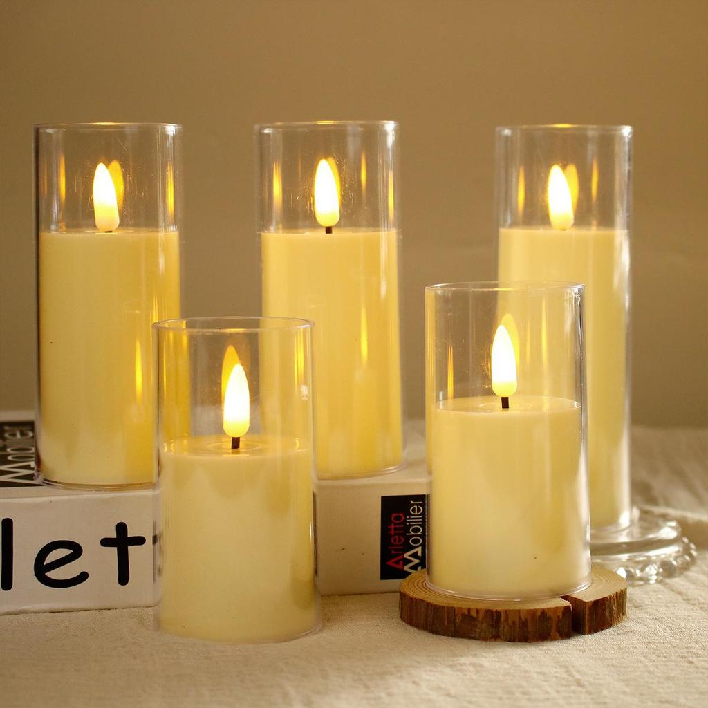 LED Night Light: Remote-Controlled Swinging Simulation Candle for Concerts, Birthdays, Weddings