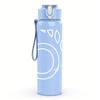 1PC Blank pale white off-print 750ml colorful plastic sports water bottle leakproof pop up lid with straw for outdoor work home use