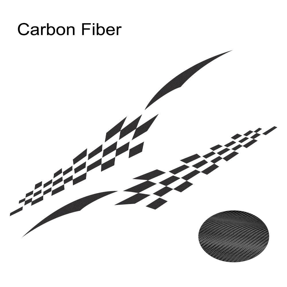 Car Side Body Stickers Scratches Lattices Racing Sport Style Decor Decals Cover Vinyl Film Dcoration Auto Tuning Accessories