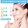 40 Stickers/1pc Colorful Pimple Patches Cute Star Shaped Acne Cover Sticker Skin Care Invisible Pimple Repair Removal Acne Patch