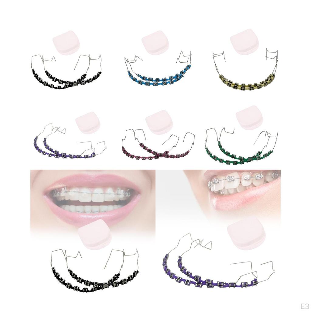 Temporary Tooth Decoration Practice Prop,Supplies Metal Bracket for Students