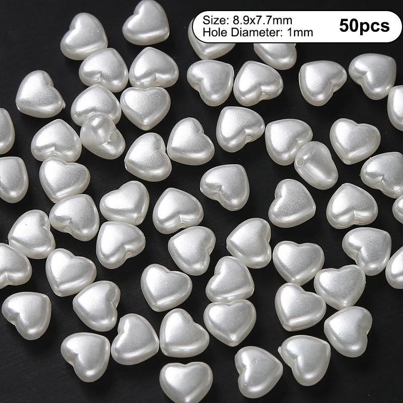 

50Pcs 11Mm Acrylic Imitation Pearls Cartoon Bowknot Suitable For Making Bracelet Necklace Needlework Diy Accessories