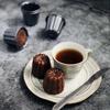 Canele Mold, Cannele Muffin Cup, 32Pcs Non-Stick Cannele Mould Gray-Black Canneles