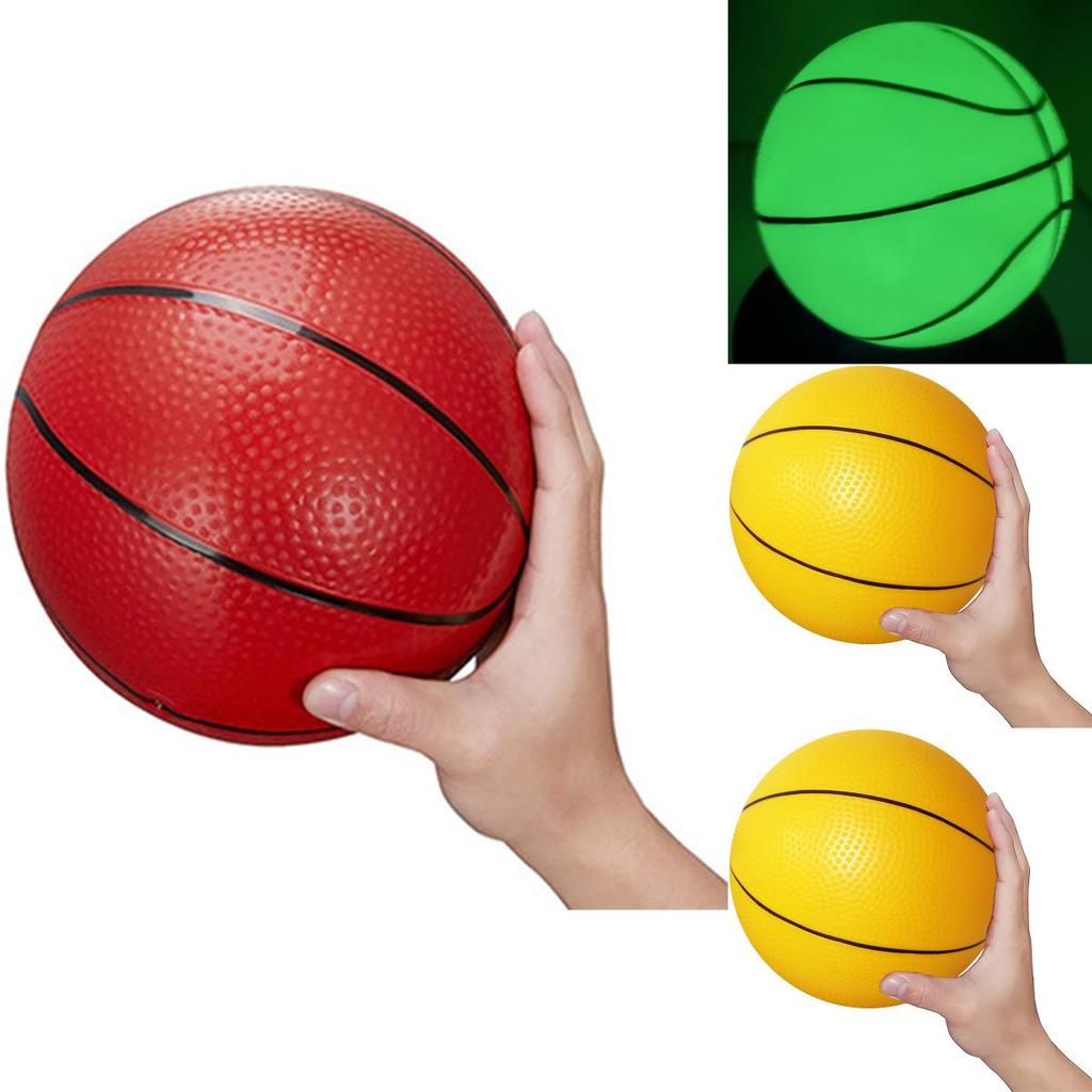 Pvc Inflatable Basketball Durable Outdoor Sports Ball For Kids 18cm Blue