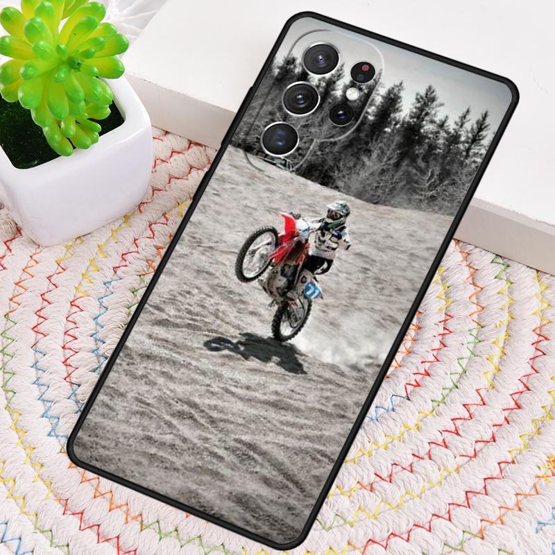 Moto Bike Motocross soft Silicone Phone Case For Samsung Galaxy note 10 pro S26 S25 S24 S23 S22 S21 Plus S25Ultra Capa Cover