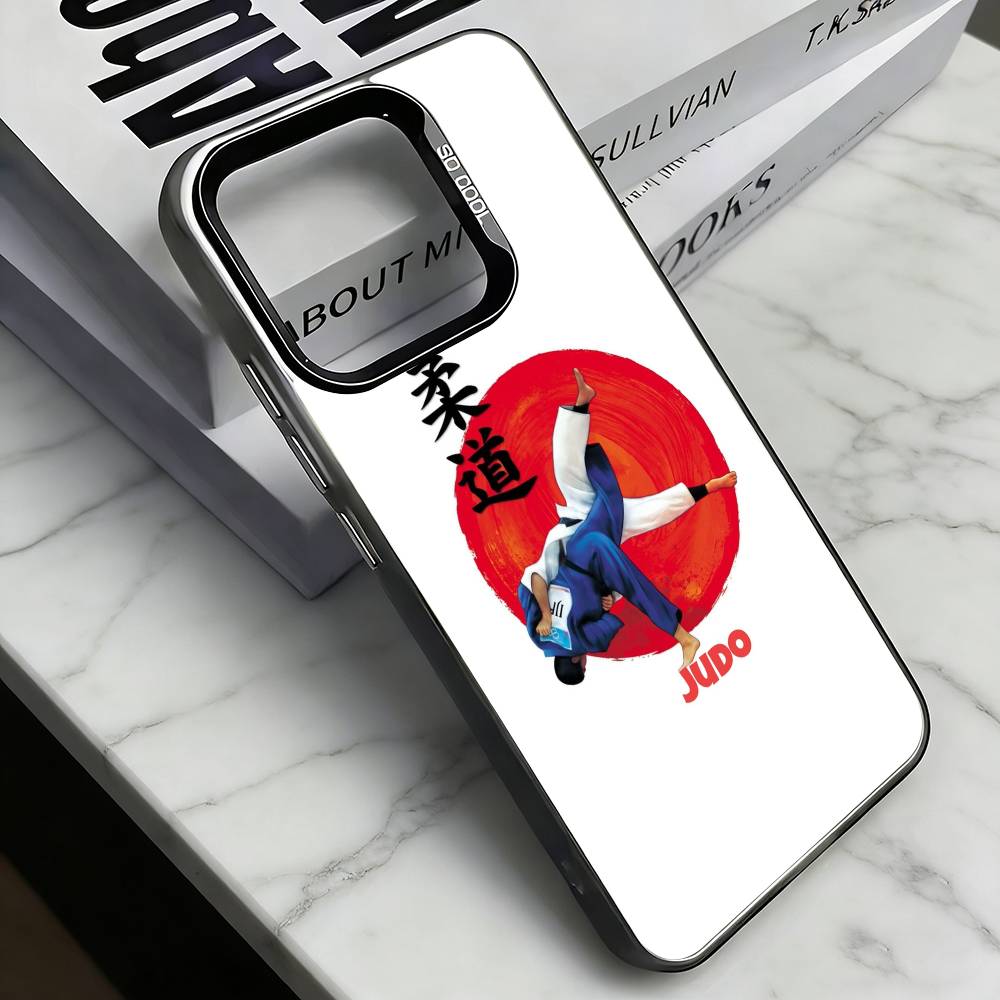 Jujitsu Judo Phone Case For iPhone 17,16,15,14,13,12,11 Plus,Pro Max,XS,Colorful Silver Black Cover iPhone16se4