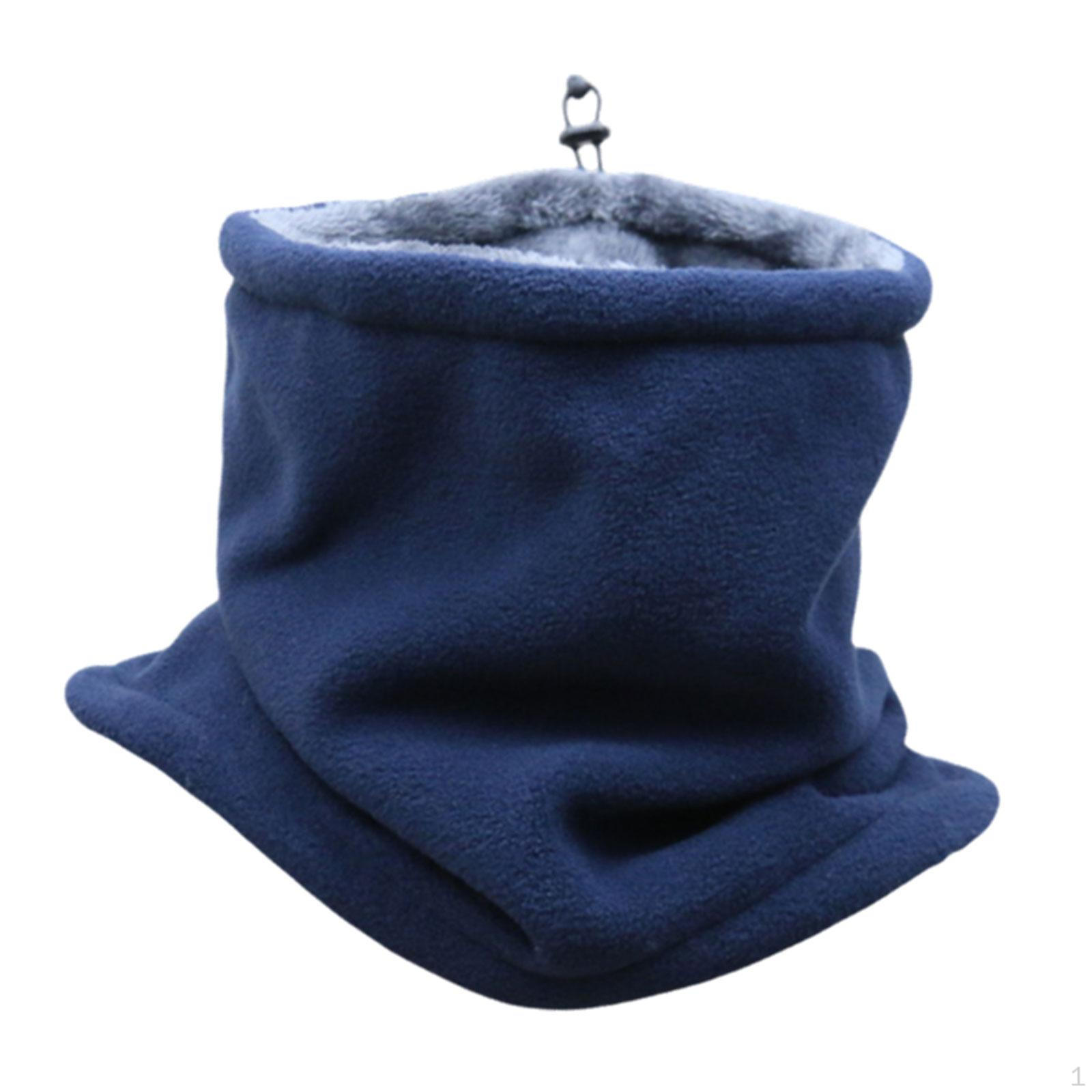 

Adult Winter Fleece Scarf Neck Warmer for Running, Skiing, Hiking Темно-синій