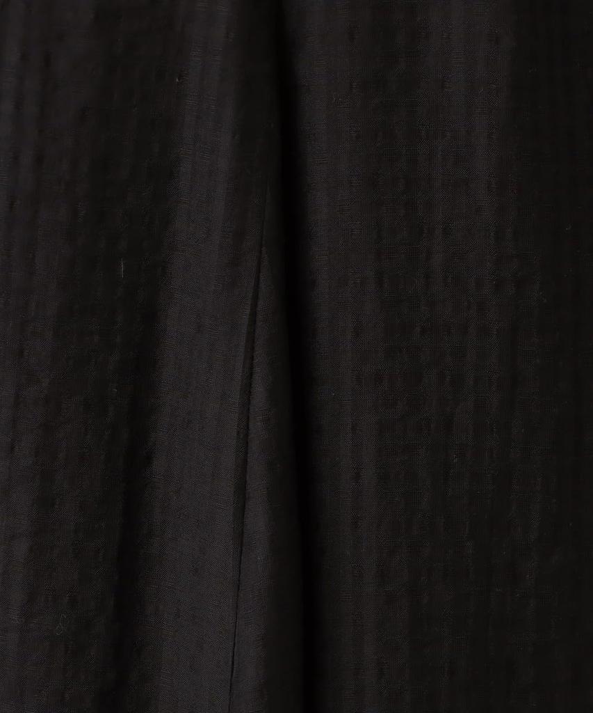 Afternoon Tea Living HY59 Shadow Check Flare Skirt, Size M, Black