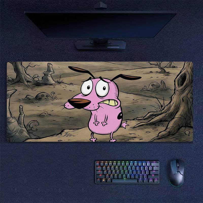 Courage Mouse Pad, Large Gaming Desk Mat, Non-slip XXL Mousepad for Laptop & Tablet, Mini PC Playmat with Stitched Edges