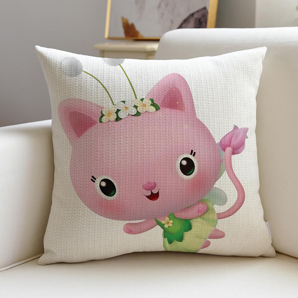 Lovely GGabbys DollhouseS Cushion Cover Breathable and skinfriendly linen pillowcase square removable and washable cushion