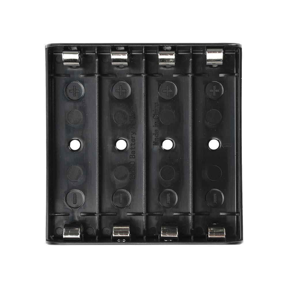 Battery Box With Nickel Plated Spring Plate Suitable For 18650/21700 Flat Cylindrical Lithium Battery Pcb Plug-In Version