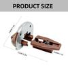 1Set Plastic Metal Drawer Guide Slide Accessory Universal Brown Drawer Track Slide Kit with Roller Drawer Slide Replacement Part