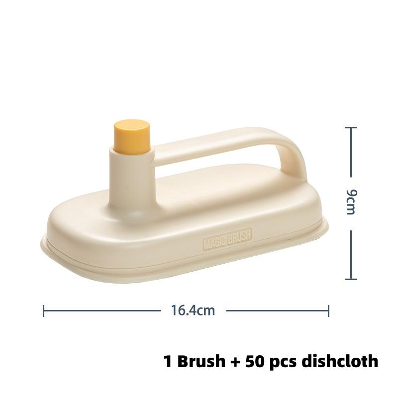 Magic Brush Glass Wall Cleaning Bath Brush Handle Cleaning Rag Ceramic Window Slot Bathroom Toilet Clean Kitchen Gadgets