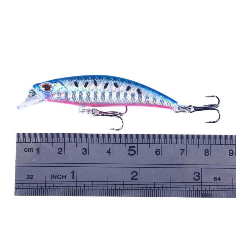 New Submerged Long Casting Minnow Lure6.8CM6.5G10High Carbon Steel Hook Lure Set for Bass and Perch Fishing