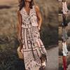 Women's Elegant Black Sleeveless Pocket Slit Maxi Dress