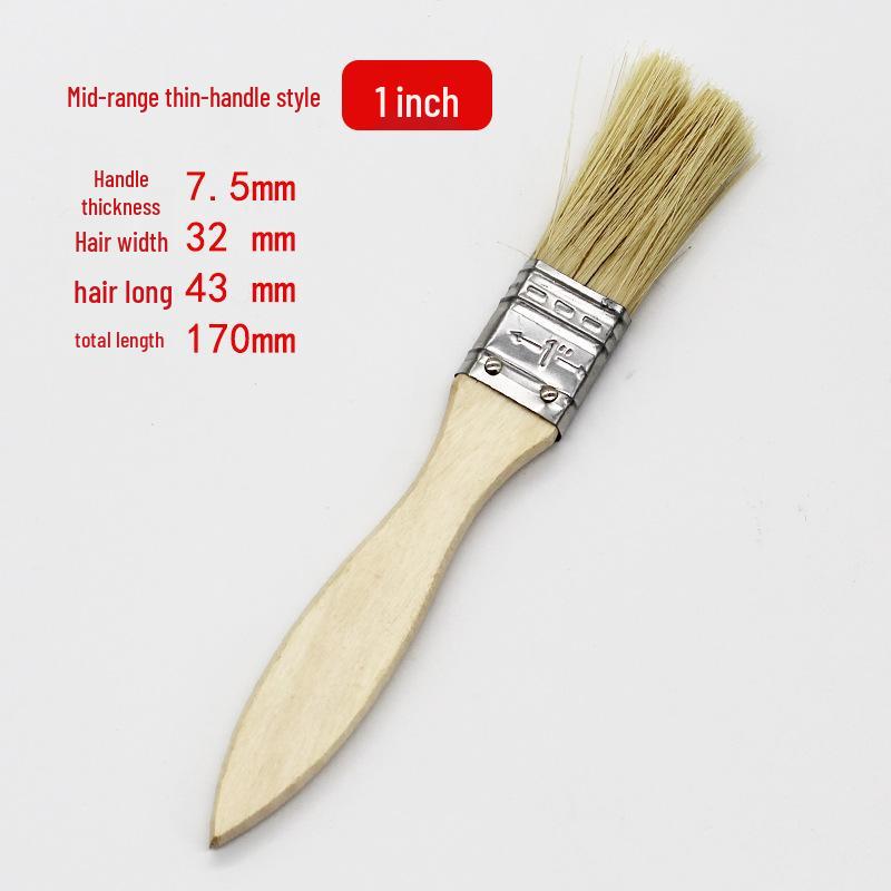 Wood Handle Bristle Brushes: Cleaning, Industrial, Barbecue & Thickened Hog Bristle Options
