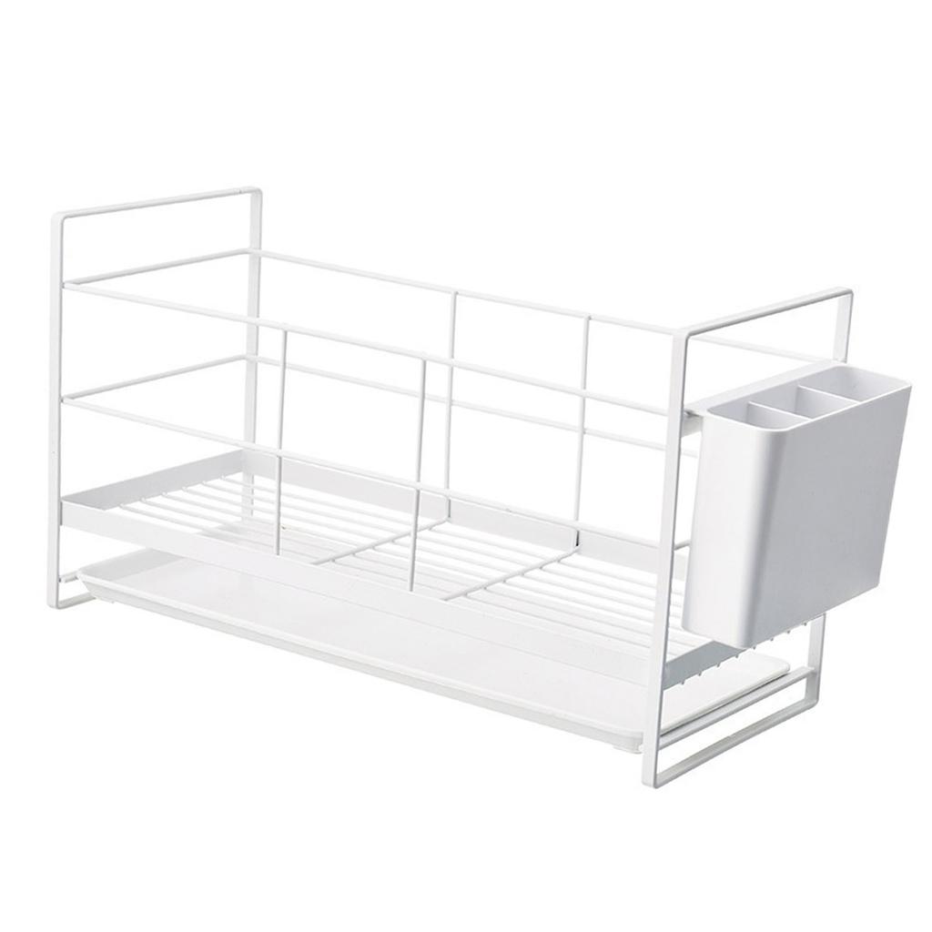 Kitchen Utensil Drainer Metal Drying Holder Household Countertop Storage Rack for Dishes Plates Bowls Spoons