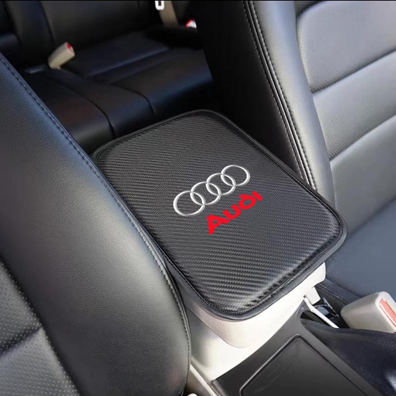 Car Armrest Box Mats Leather Center Console Covers Accessories For Audi S4 S3 S5 S6 S7 S8 RS3 RS4 RS5 RS6 A6L A4L A3 A4 A7 A5 Q3 Q5L Q7 Q2L TT